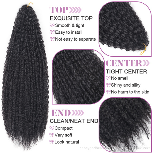 Afro Kinky Curly Crochet Braids Hair Afro Curls Ombre Braiding Hair Extensions Marly Hair For Women Brown Blonde Colors